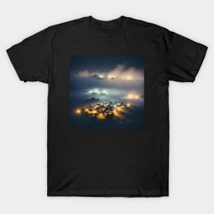 Mountain Hamlets in the Fog T-Shirt